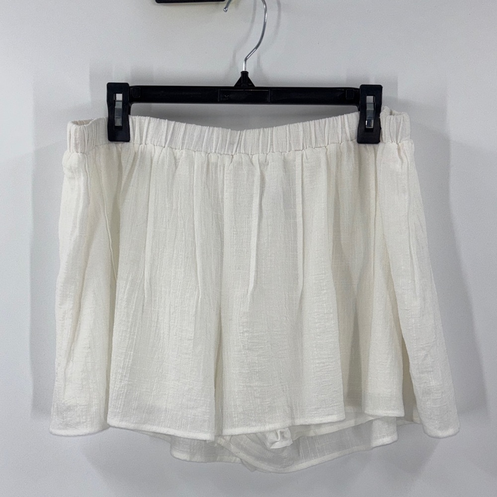 Petal and Pup 100% Cotton White Shorts